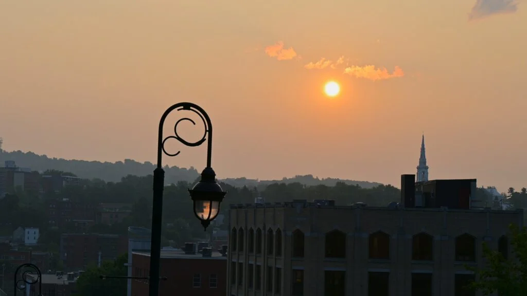 Coucher de soleil à Sherbrooke