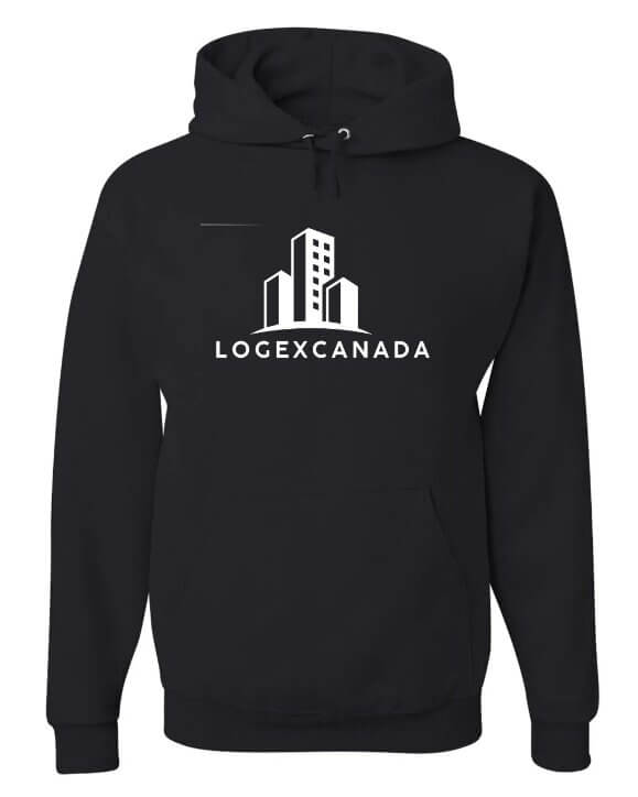 Hoodie d'équipe avec logo brodé — vêtement promotionnel