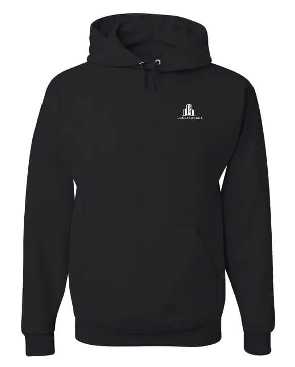 Hoodie d'entreprise avec logo imprimé — vêtement corporatif personnalisé