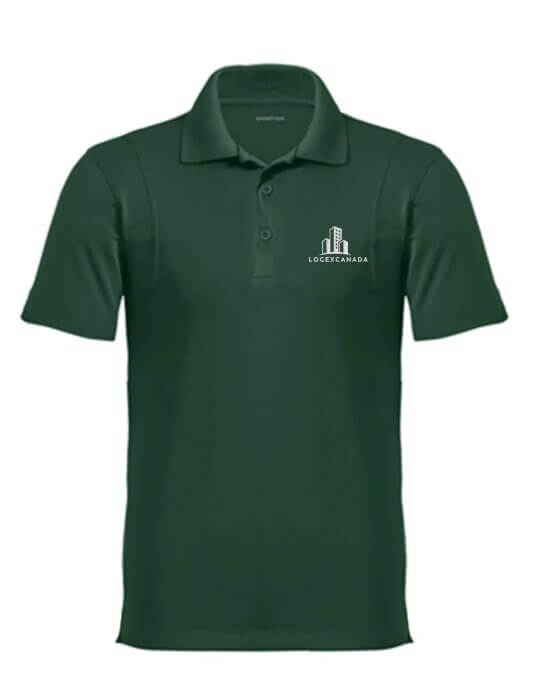 Polo d'entreprise avec logo brodé — uniforme corporatif