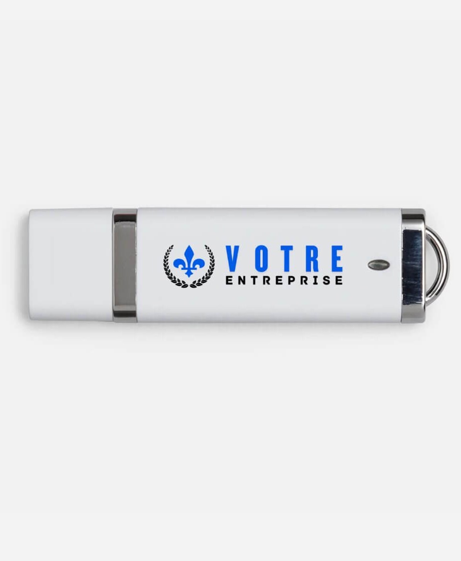 Clé USB promotionnelle avec logo d'entreprise gravé