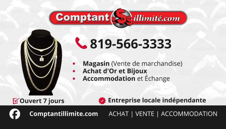 Carte d'affaires Comptant Illimité — design professionnel par Tiguidou Web